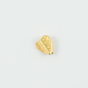 Μεταλλική Καρδιά Χρυσή 1x0.9cm