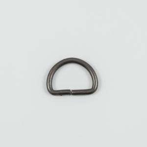 Metal Hoop Black Nickel 2.6x2cm
