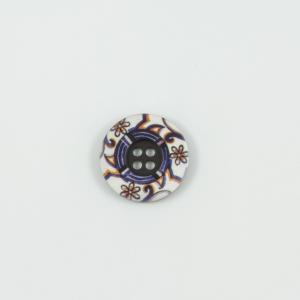 Acrylic Button Purple 2.3cm