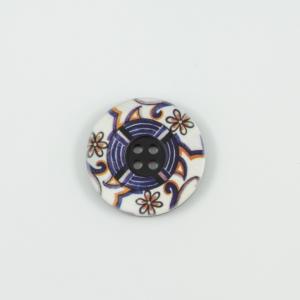 Acrylic Button Purple 3cm