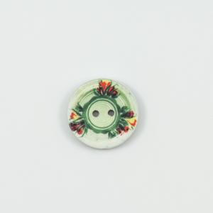 Coconut Button Green 2.5cm