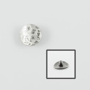 Forged Button Silver 1.5cm