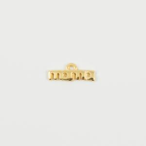 Μεταλλικό "mama" Χρυσό 1.8x0.7cm