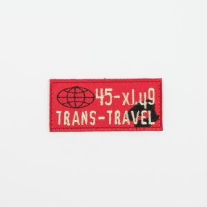 Iron-On Patch "Trans-Travel" 7.3x3.3cm