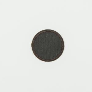 Patch Round Brown 3.7cm