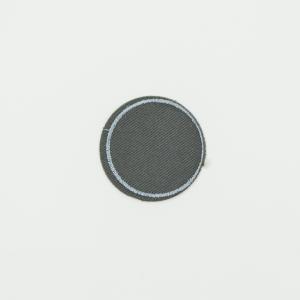 Patch Round Gray 3.7cm