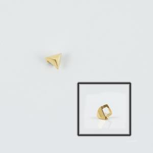 Grommet Triangle Gold 6x6mm