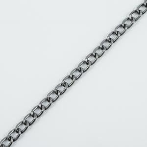 Aluminum Chain Black Nickel 1.6x1cm