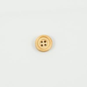 Wooden Button Natural 1.3cm