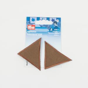 Patch Triangle Brown 6x5.2cm