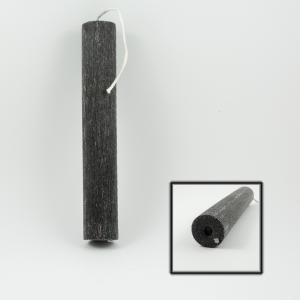 Candle Anthracite Cylinder 21.5x3.5cm