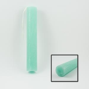 Candle Bright Green Cylinder 21.5x3.5cm