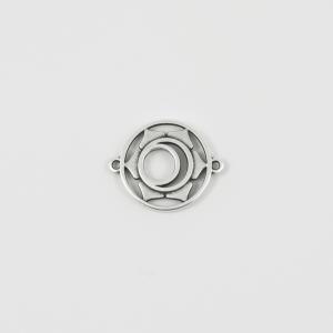 Chakra Crescent Silver 2.5x2cm