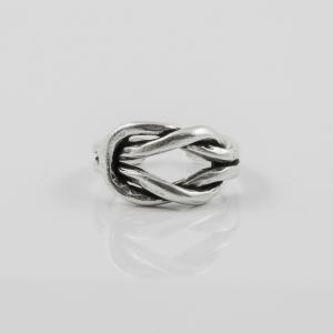Ring Knot Silver 2.3x1.2cm