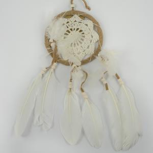 Dream Catcher Feathers Ivory 31x11cm
