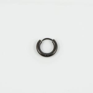 Ατσάλινος Κρίκος Black Nickel 1.3cm