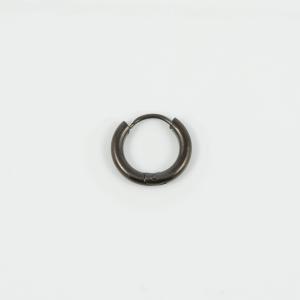 Ατσάλινος Κρίκος Black Nickel 1.5cm
