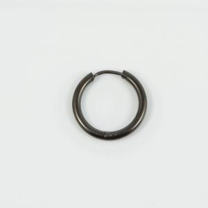 Ατσάλινος Κρίκος Black Nickel 2.1cm