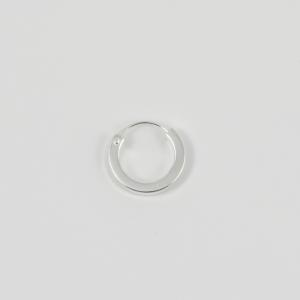 Earring Hoop Silver 1.2cm