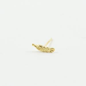 Gold Nose Pin Leaf