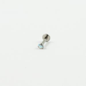 Σκουλαρίκι Χειλιών Ζιργκόν Ιριζέ 8mm