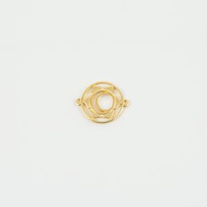 Chakra Crescent Gold 2.5x2cm