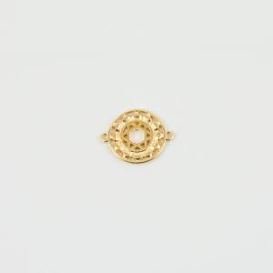 Μεταλλικό Chakra Αστέρι Χρυσό 2.5x2cm