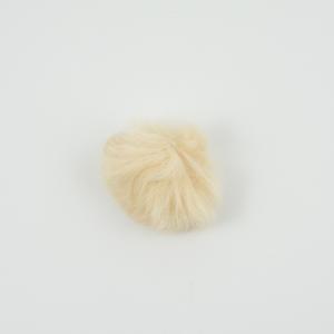 Synthetic Fur Ivory 4cm
