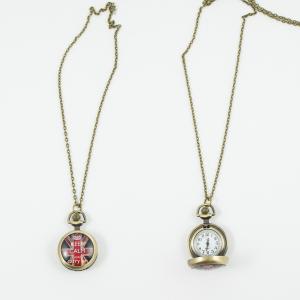 Necklace Chain Clock "Keep Calm"