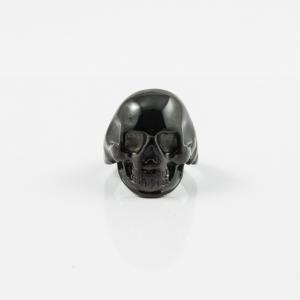Ring Skull Black Nickel