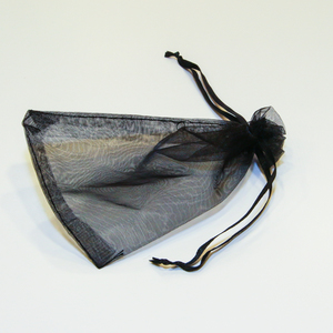 Πουγκί Οργαντίνας Μαύρο (14x9.5cm)