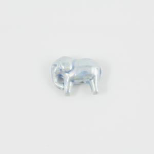 Ceramic Elephant Light Blue 2.8x2.3cm