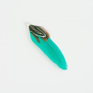 Indian Feather Green 7cm