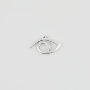 Metal Eye Silver 2.8x1.8cm