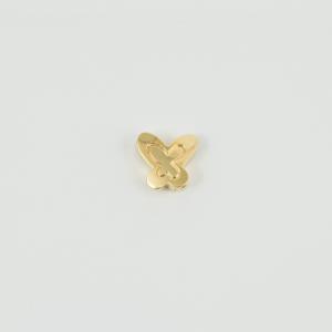 Μεταλλική Πεταλούδα Χρυσή 1.3x1.2cm