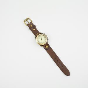Watch Latin Characters Brown Strap