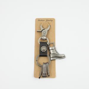 Key Ring Boot Silver 13.5cm