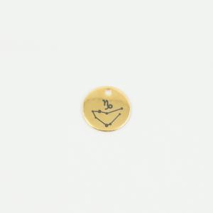 Metal Zodiac Capricorn Gold 1.5cm