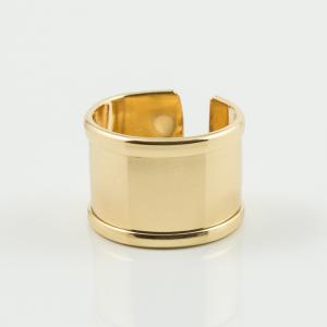 Μεταλλικό Δαχτυλίδι Χρυσό 2.2x1.5cm