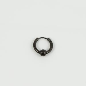 Steel Hoop Marble Black 1.7cm