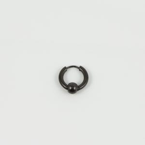 Steel Hoop Marble Black 1.5cm