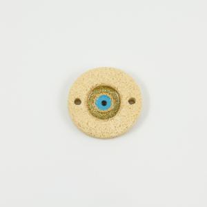 Ceramic Eye Beige 3.6cm