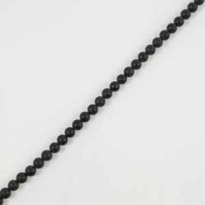 Black Matte Onyx Beads 8mm