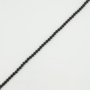 Black Matte Onyx Beads 5mm