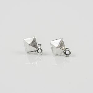 Metal Rhombus Earrings