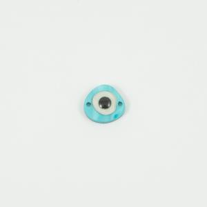 Eye Plexiglass Turquoise 1.5x1.4cm