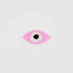 Μάτι Plexiglass Ροζ 2.9x1.5cm
