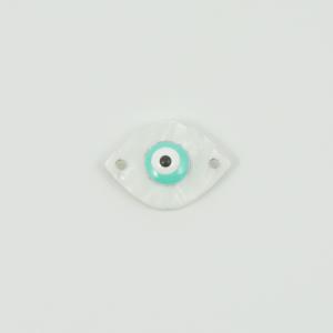 Eye Plexiglass White 2.6x2.2cm
