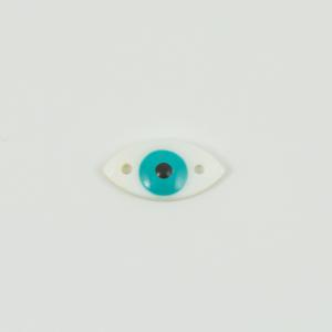 Μάτι Φίλντισι Λευκό 1.8x0.9cm