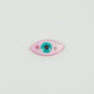 Μάτι Φίλντισι Ροζ 1.8x0.9cm
